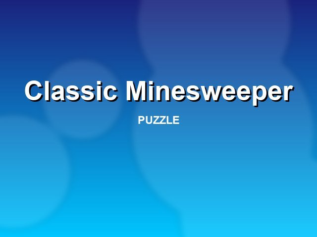 Classic Minesweeper